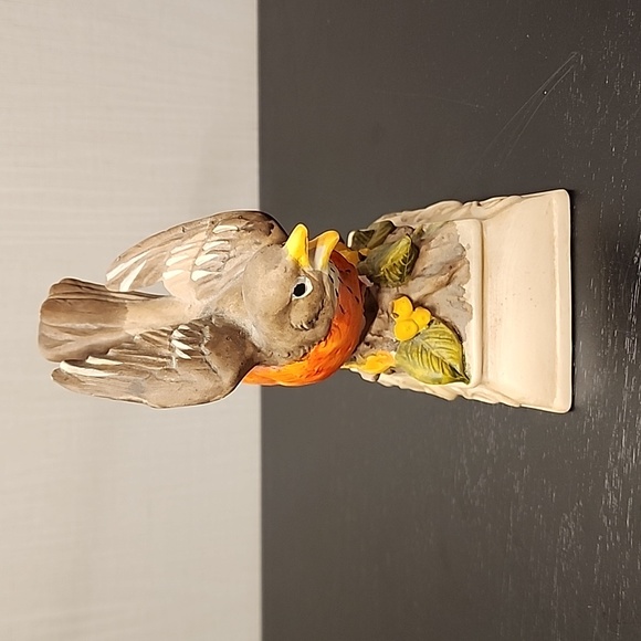 Rare Vintage Porcelain Figurine Robin Hand Painted Made In Japan - Picture 4 of 11